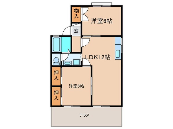 ﾊ-ﾄﾎ-ﾑｲﾏｴﾀﾞの物件間取画像